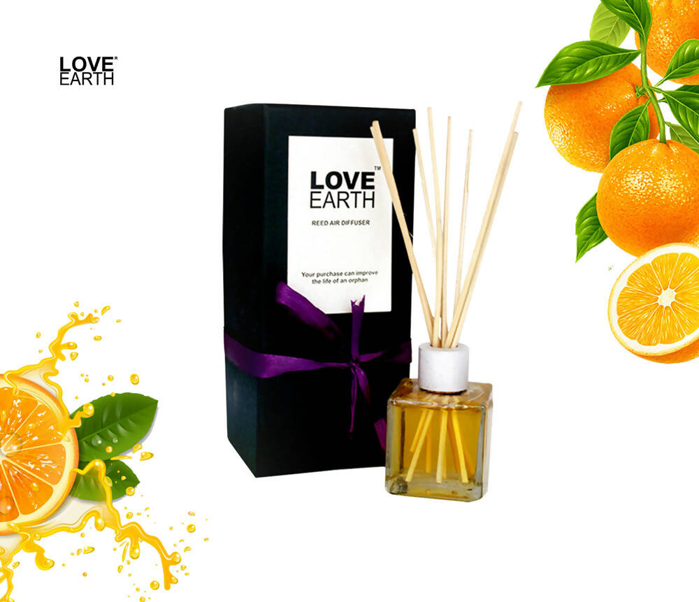 Love Earth Reed Diffuser- Orange