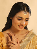 Nuyug 18K Gold Plated Ethereal Gulabi Stone Maang Tikka - Distacart