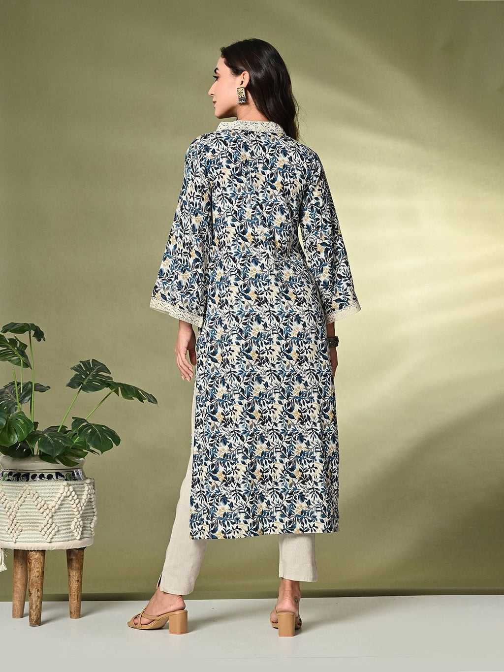 Sangria Printed A-Line Kurta