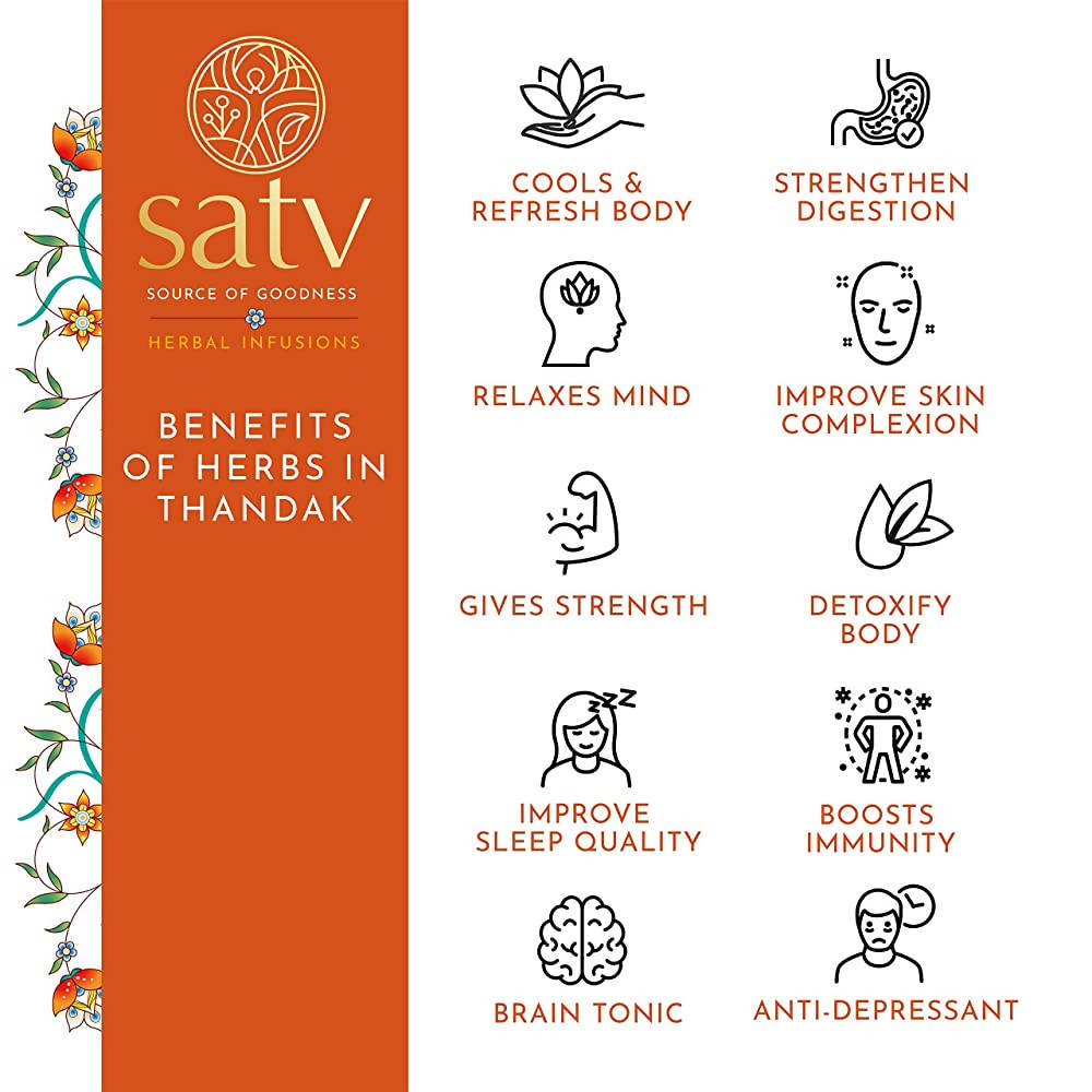 Satv Thandak Herbal Milk Mix - Distacart