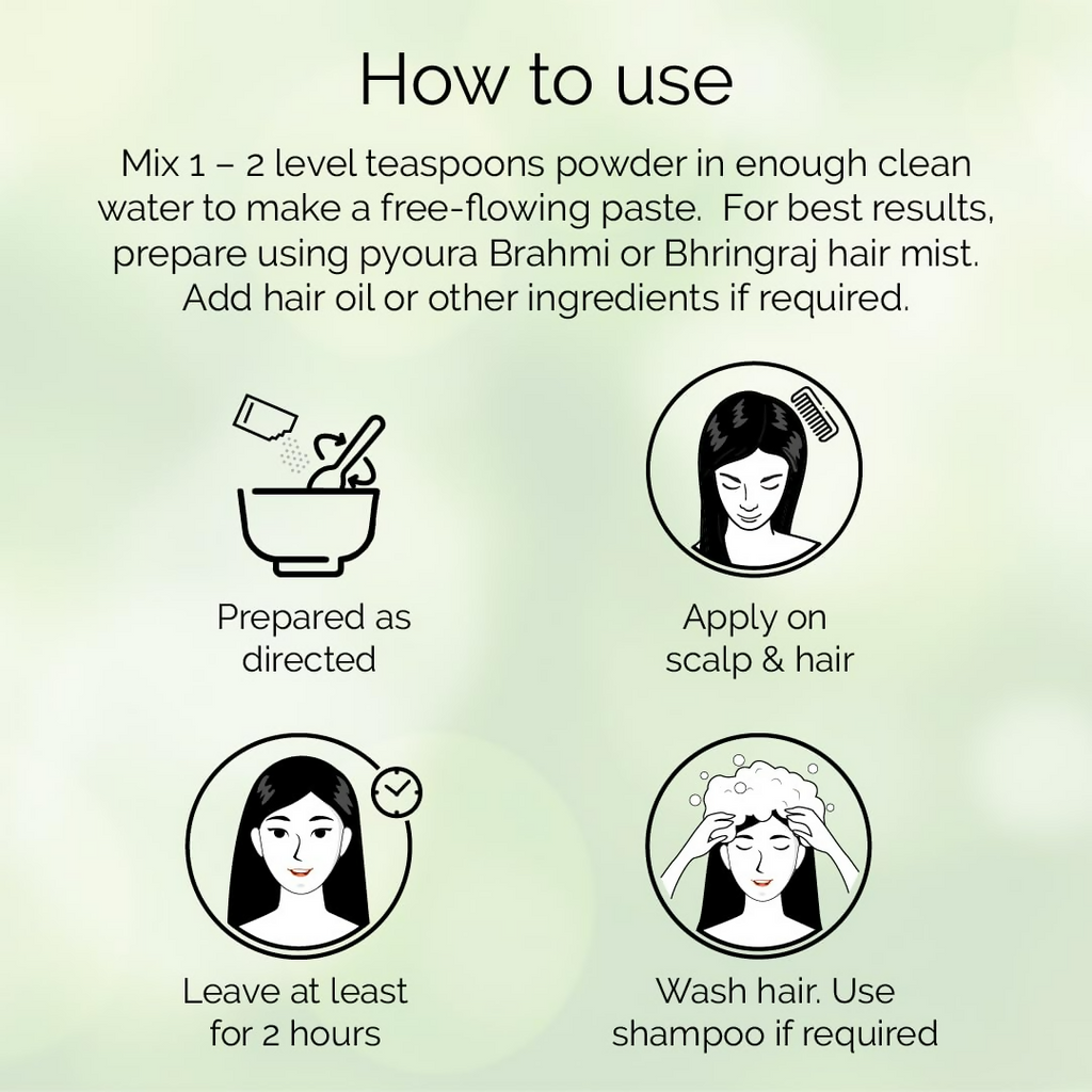 Pyoura Pure Amla Powder 100% Natural Hygienically Dried Mask For Hair Growth & Healthy Scalp