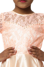 Asmaani Kids Party Wear Stylish Dresses, Perfect for Parties, Functions & Vacations - Peach