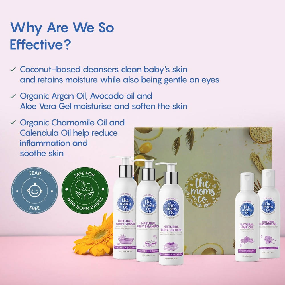 The Moms Co Natural Baby Bath & Body Essentials
