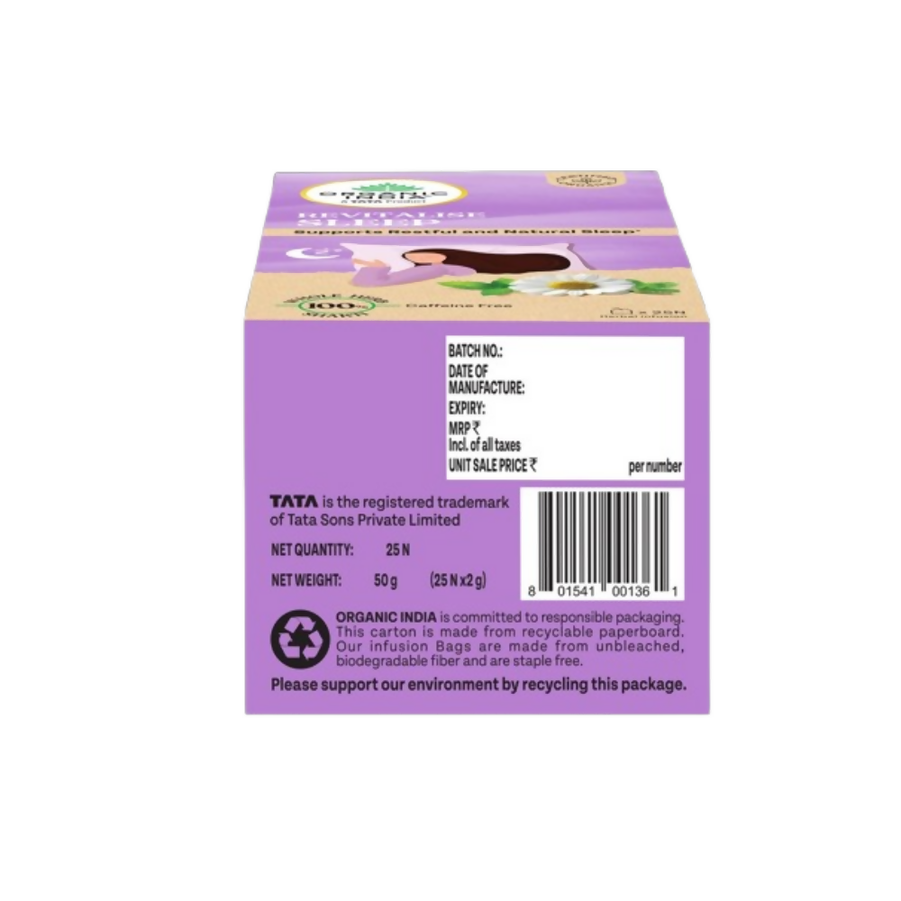 Organic India Revitalise Sleep Teabags - Distacart