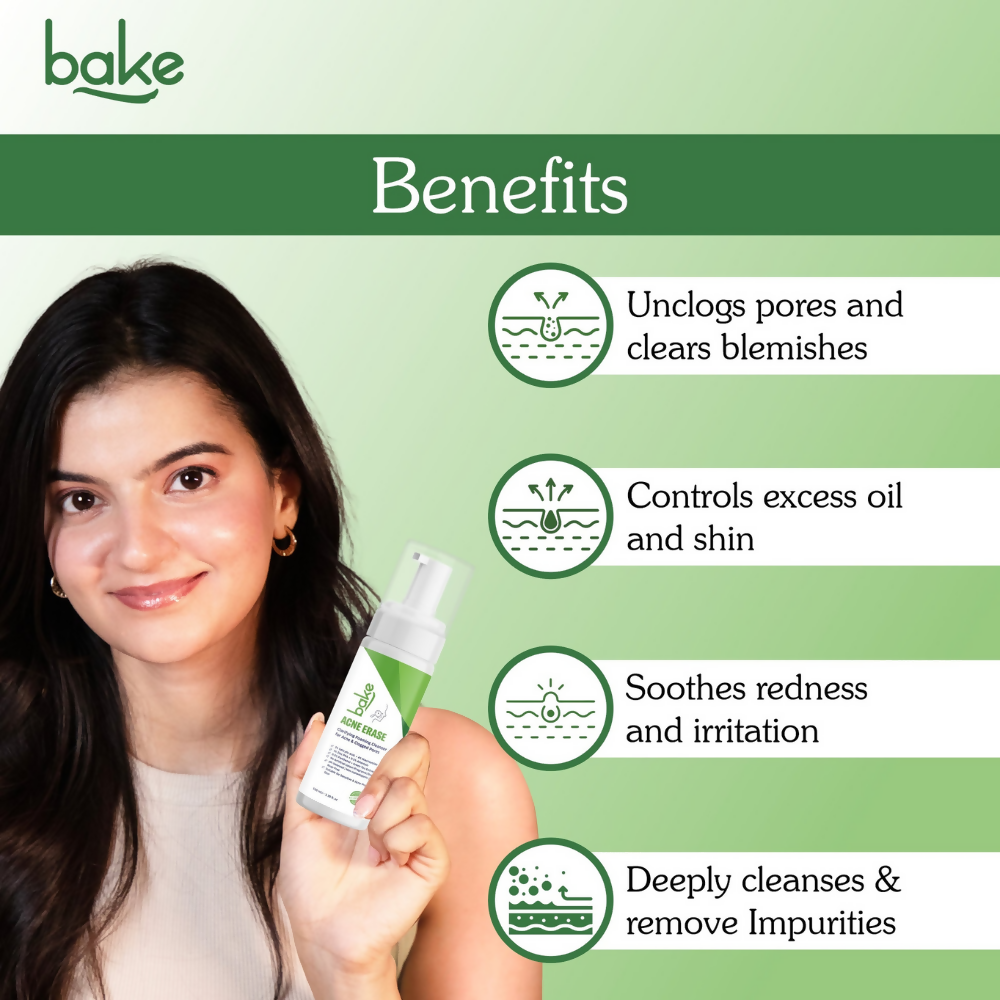 Bake Acne Erase Foaming Face Wash
