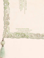 House of Panchhi Lime Green Net Sequins and Zarkan embroidery Lehenga choli & Dupatta