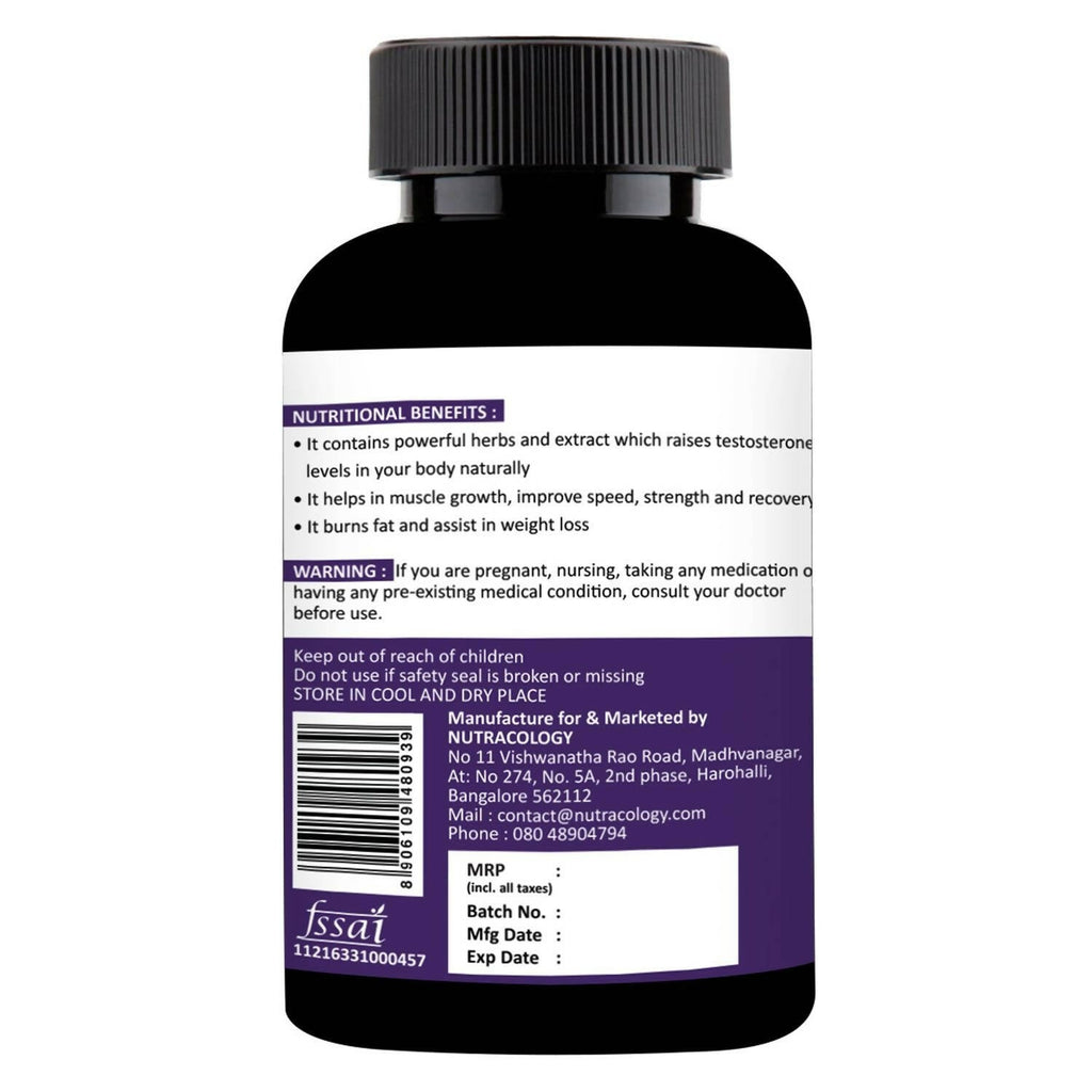 Nutracology T 3X Power Testosterone Booster For Muscle Strength Energy For Men - Distacart