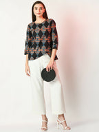 Myshka Women's Multi Printed Top