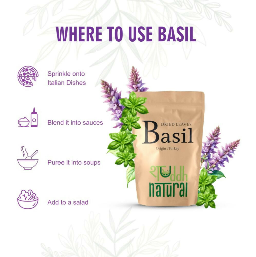 Shuddh Natural Premium Freeze Dried Culinary Turkish Basil - Distacart