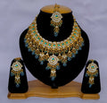 Joban Fashion Hand Made High Quality Gold Plated Base Metal Alloy Kundan Stone Studded Kundan Jewellery Set