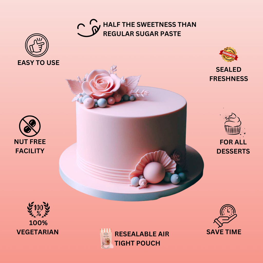 blush pink sugarpaste 250 gms