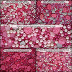 confect pink mini roses lips i silver hearts vermicelli and white pearls sprinkles for baking cake decorative mix pack of 5