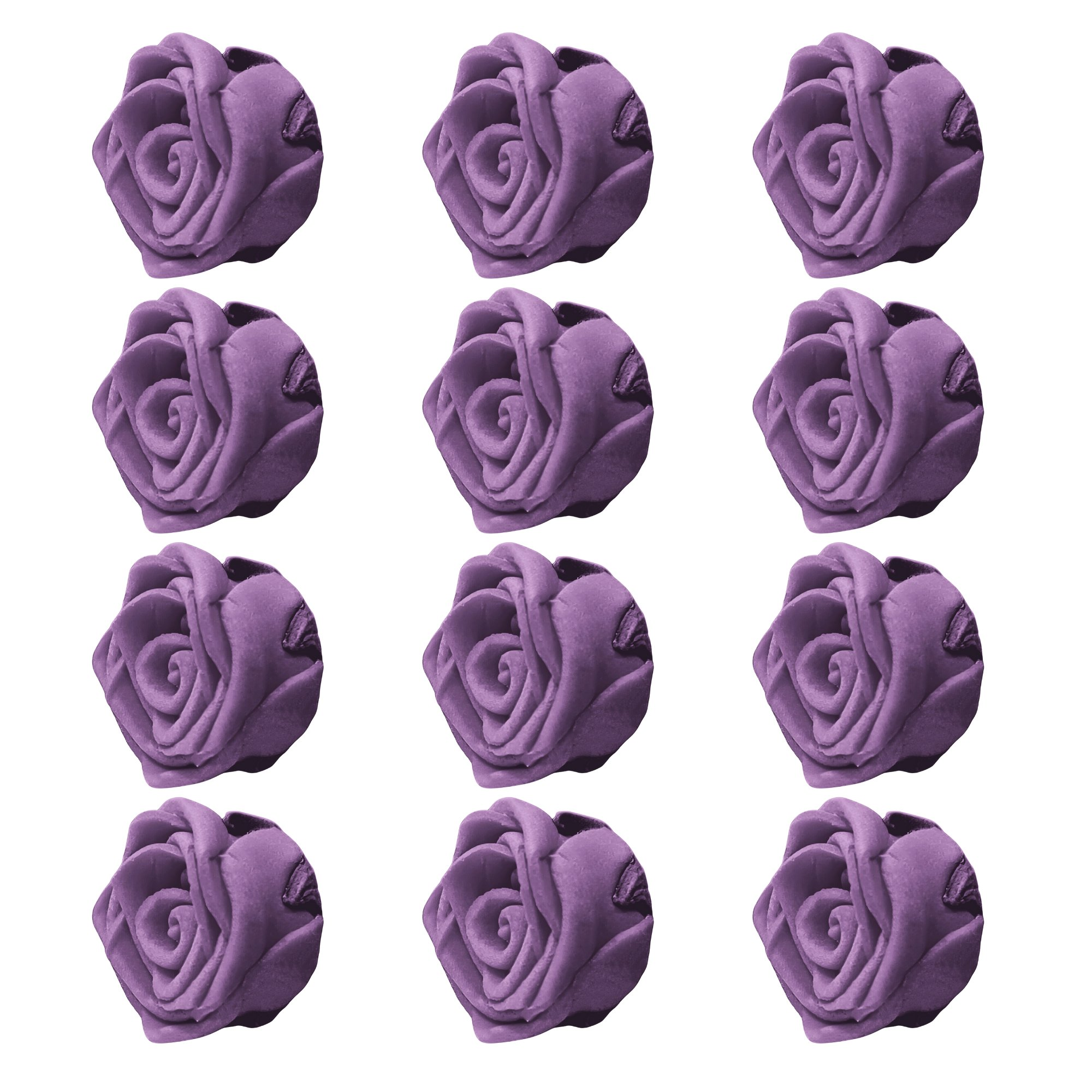confect sugar roses topper sugar roses for cake decorations edible true purple roses pack of 12