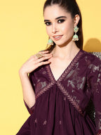 Ahalyaa Women Floral Printed Kurti with Sharara