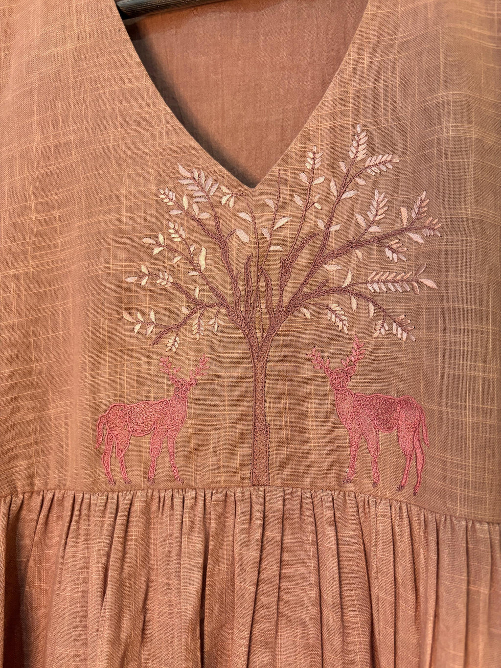 trueBrowns Pink Gauze Kurta Set - Distacart
