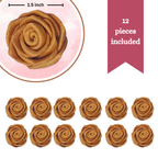 confect edible rose cake toppers edible toppers roses for cake decorations 12 roses copper roses