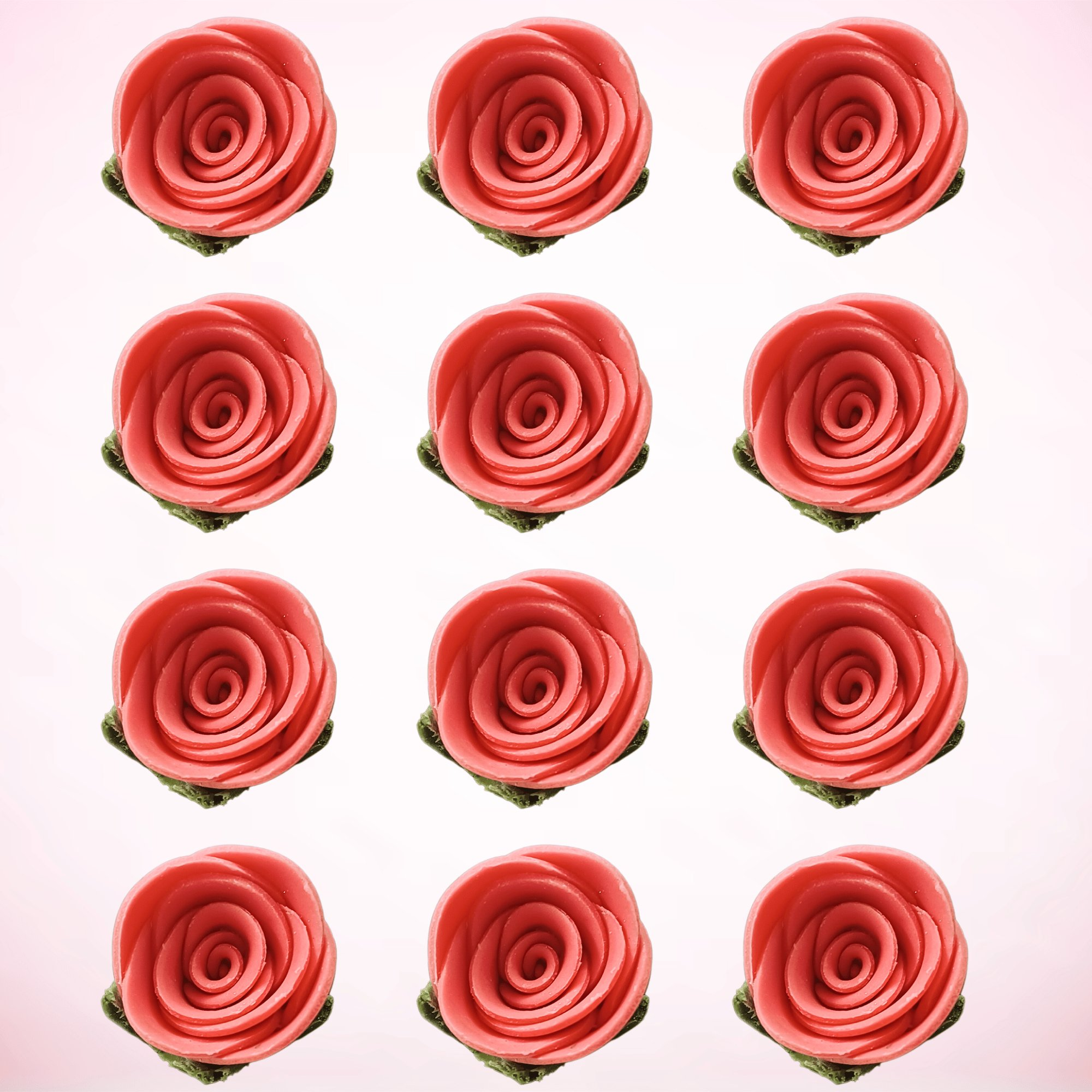 sugar roses for cake cupcake decoration coral 120 gms