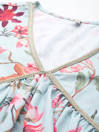 Ahalyaa Plus Size Floral Printed Tunic