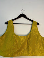trueBrowns Lime Metallic Blouse