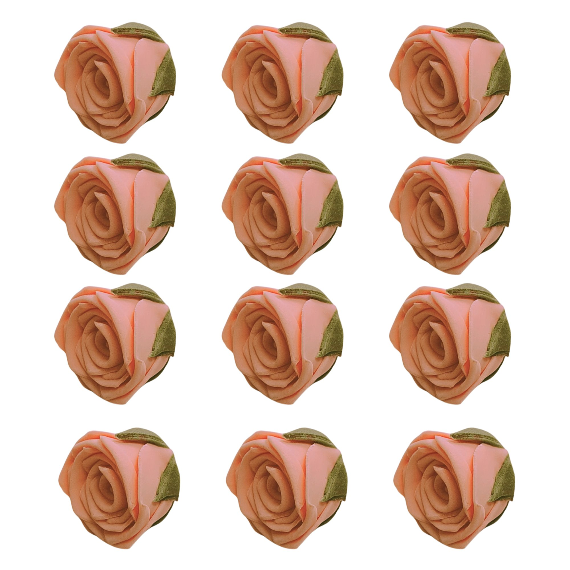 confect sugar roses topper sugar roses for cake decorations edible pretty peach pearl roses pack of 12