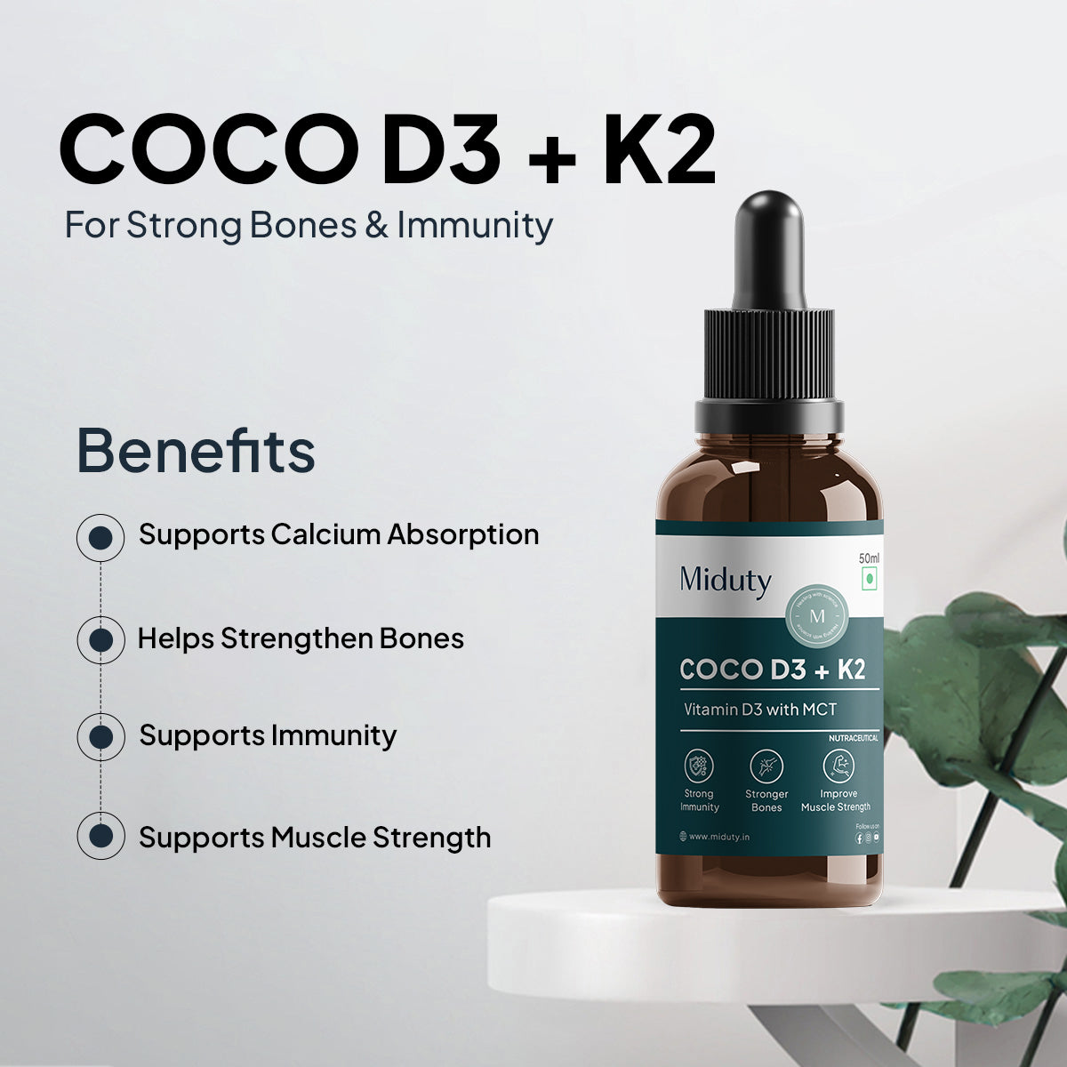 Miduty by Palak Notes Coco D3 in MCT Oil - Distacart