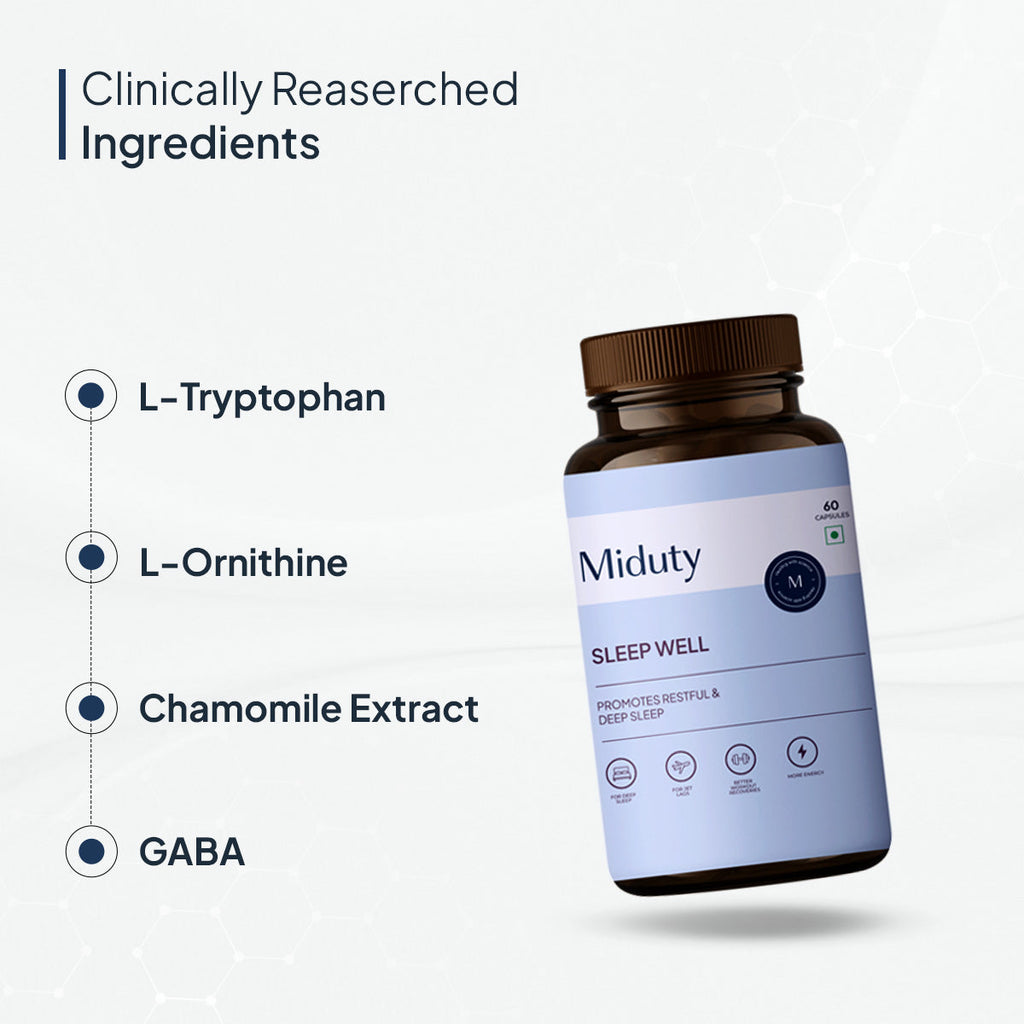 Miduty by Palak Notes Sleep Well Capsules - Distacart