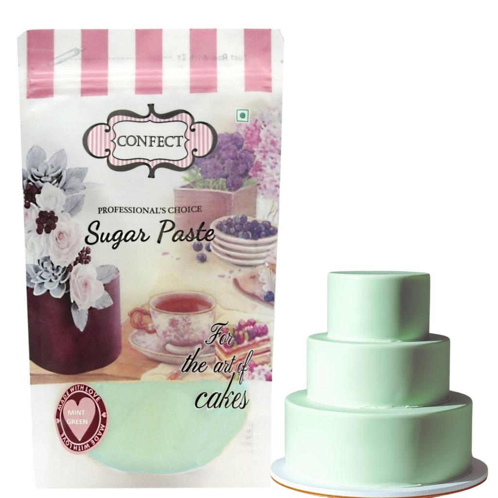 mint green fondant edible sugarpaste 1kg