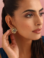 trueBrowns Brass Circular Stud Earrings - Distacart