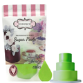 neon green fondant edible sugarpaste 1kg