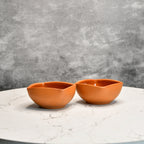 Sowpeace Premium Set of 2 Terracotta Square Serving Bowls - Distacart