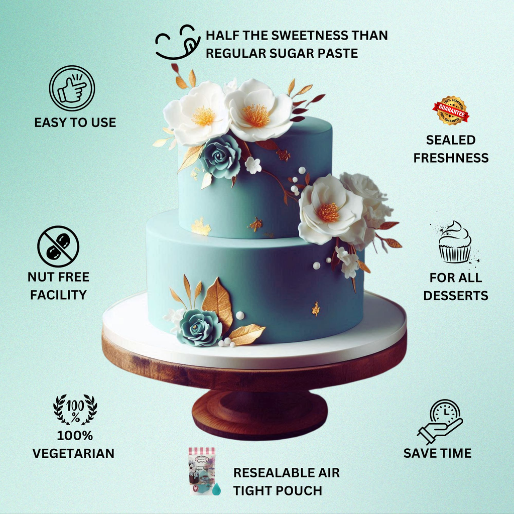 confect teal sugarpaste br b 1 kg b