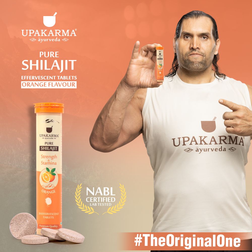 Upakarma Ayurveda Pure Sj Effervescent Tablets - Orange - Distacart