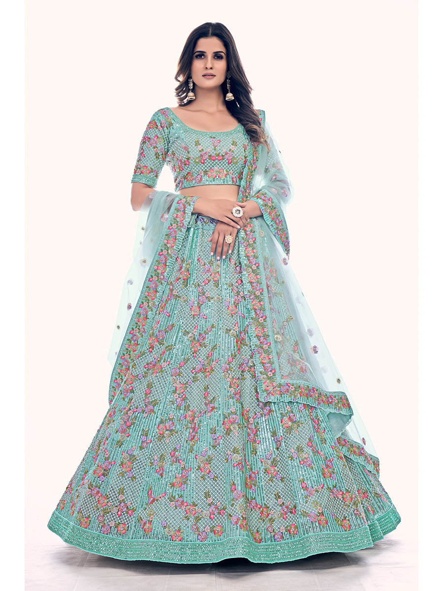 Myra Firozi Soft Net Embroidered Designer Lehenga Choli