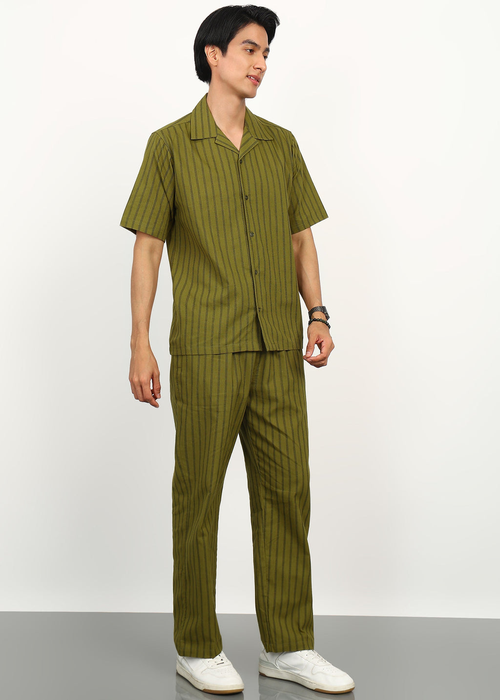 Fabmade Olive Rhythm Co-Ord Set