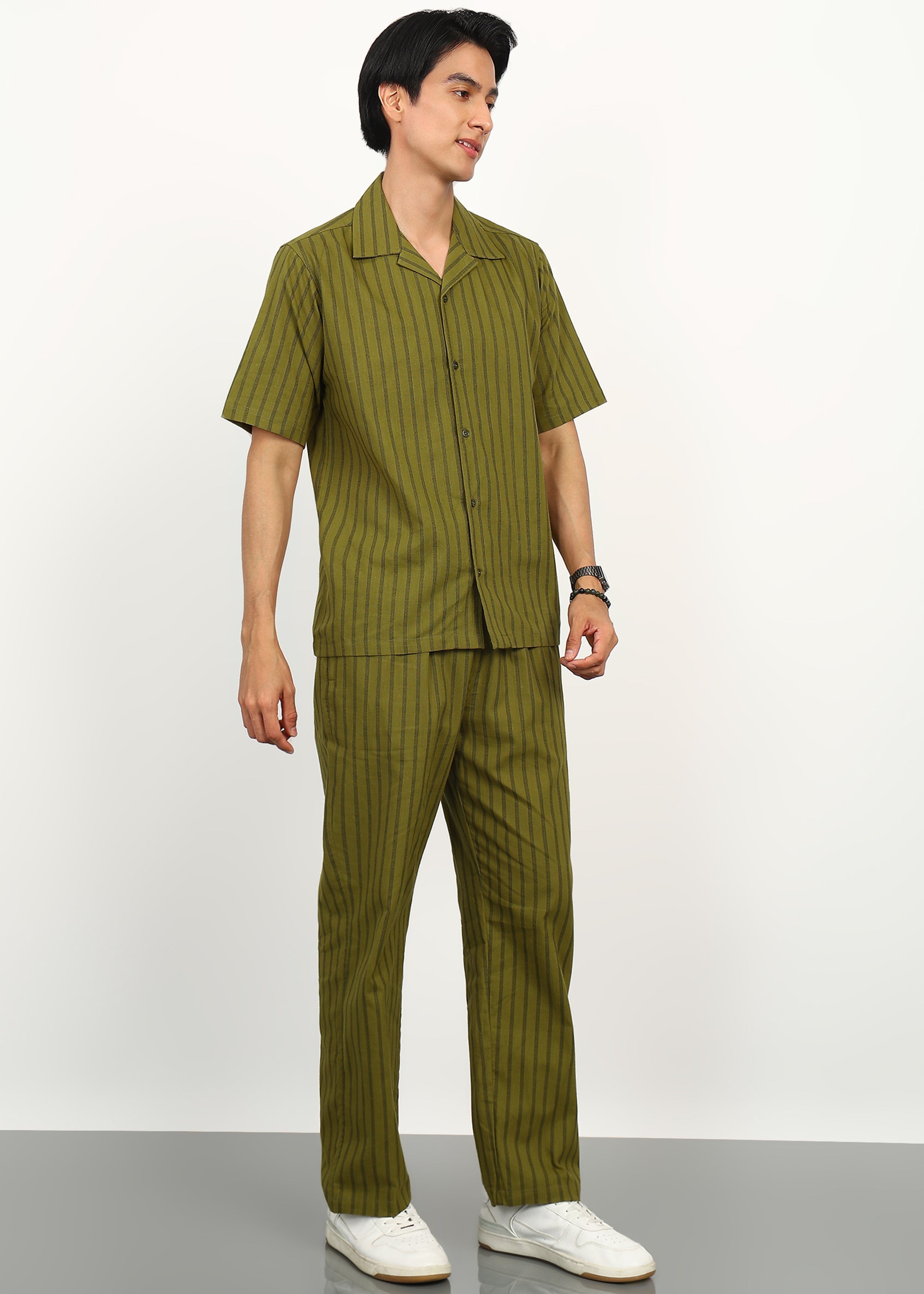 Fabmade Olive Rhythm Co-Ord Set