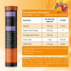 BOOSTIQ Apple Cider Vinegar Effervescent Tablets - Orange Flavour