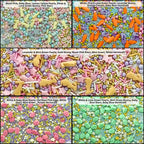 confect spring sprinkles edible mix green pink eggs yellow gold bunny pack of 5 100gms