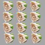 confect sugar roses topper sugar roses for cake decorations edible classic pearl ivory roses pack of 12