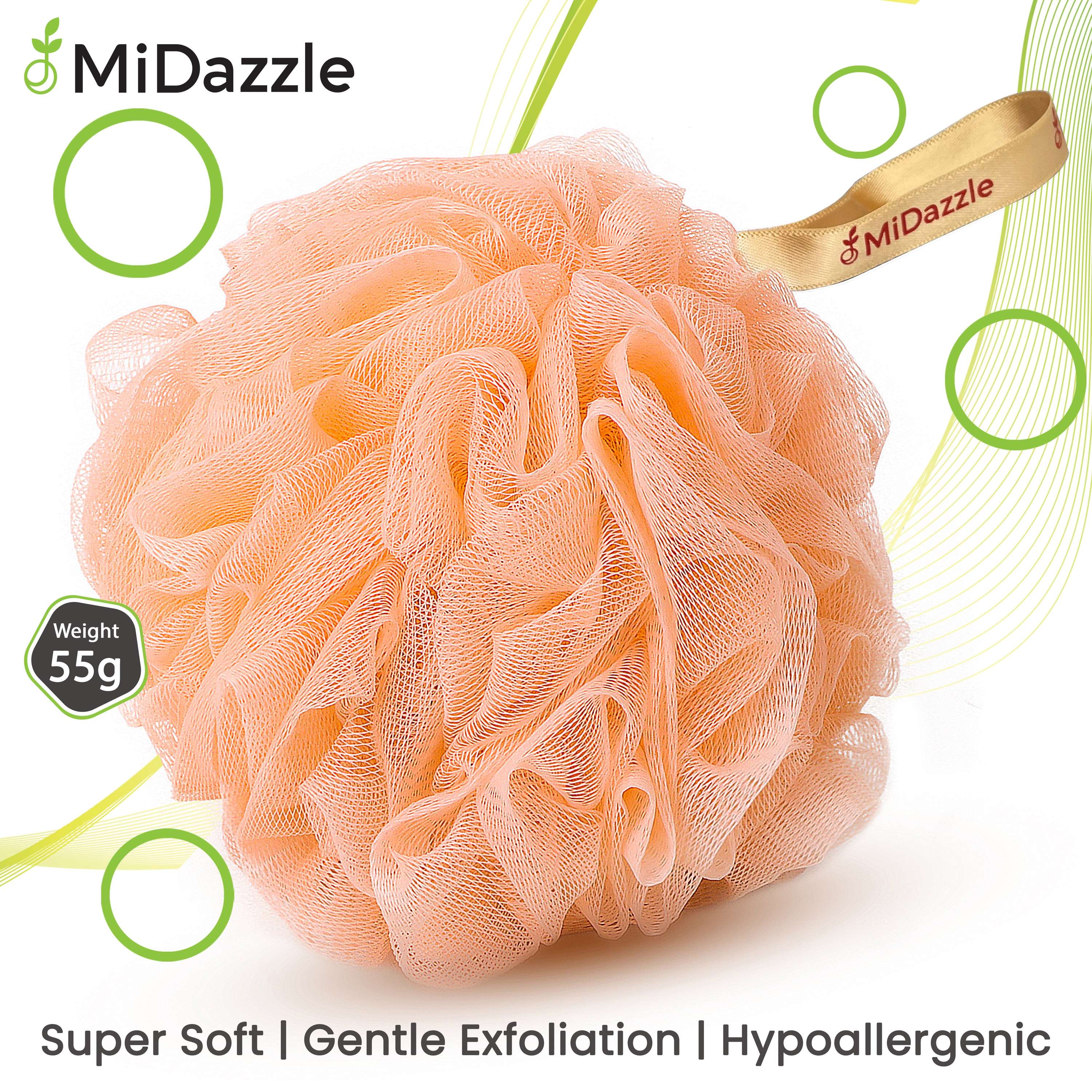MiDazzle Bath Loofah-L MINL6003 - Distacart