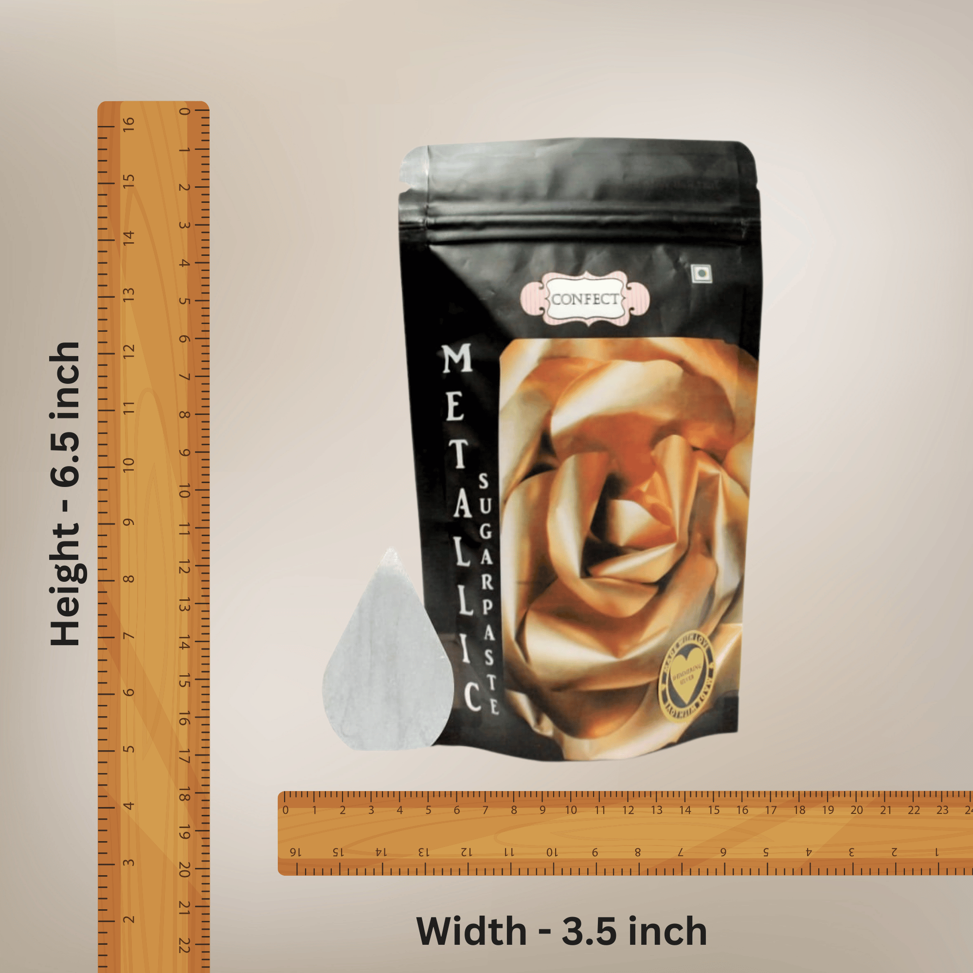 confect shimmering silver sugar paste br b 250 gms b