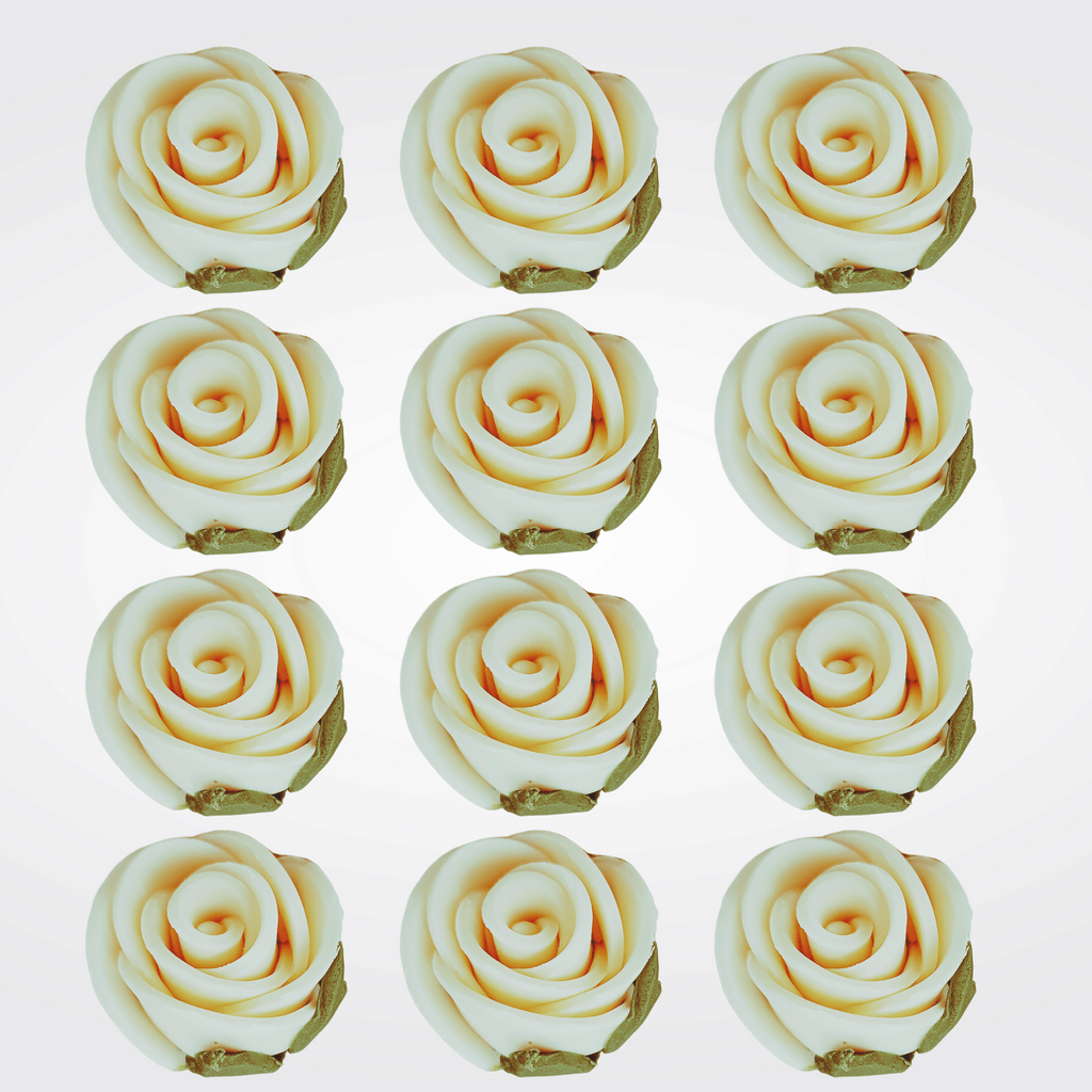 sugar roses for cake cupcake decoration ivory 120 gms
