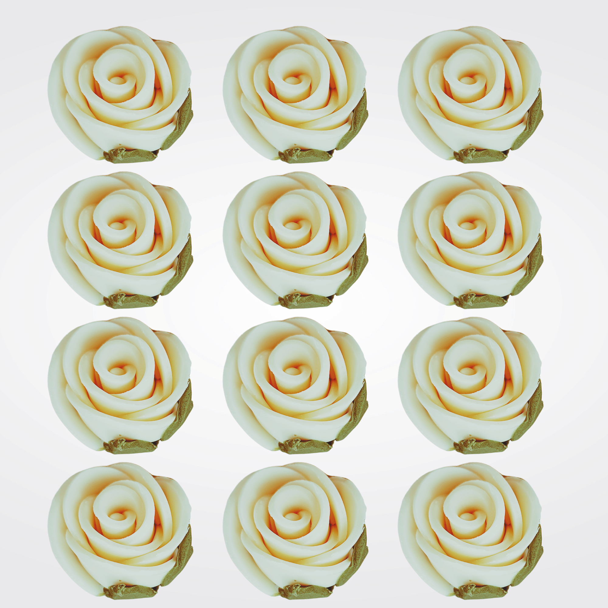 sugar roses for cake cupcake decoration ivory 120 gms