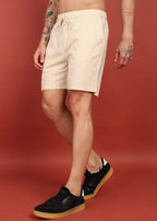 Fabmade Men Beige Cotton Regular Shorts