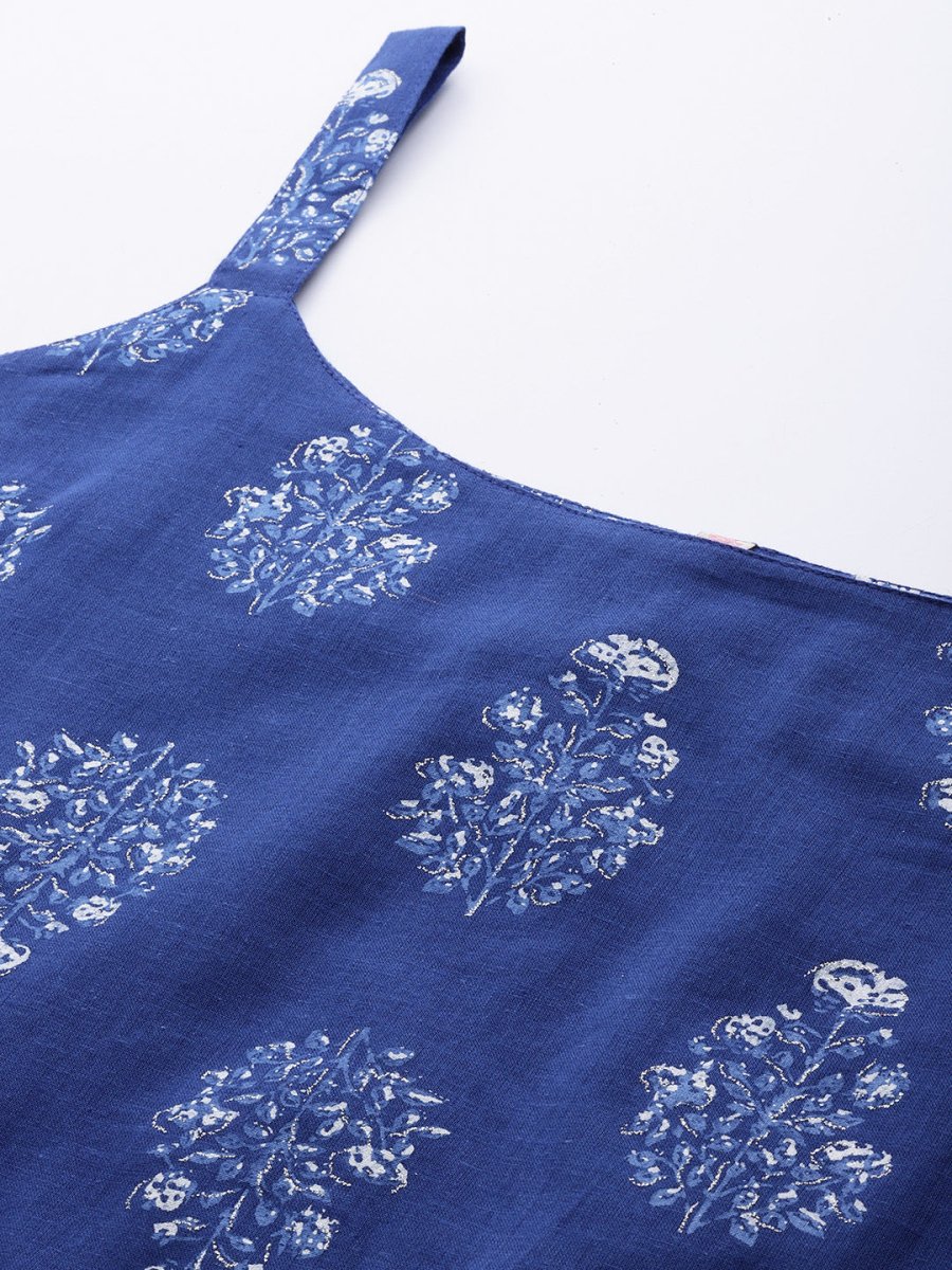 Ahalyaa Floral Printed Pure Cotton Tunic