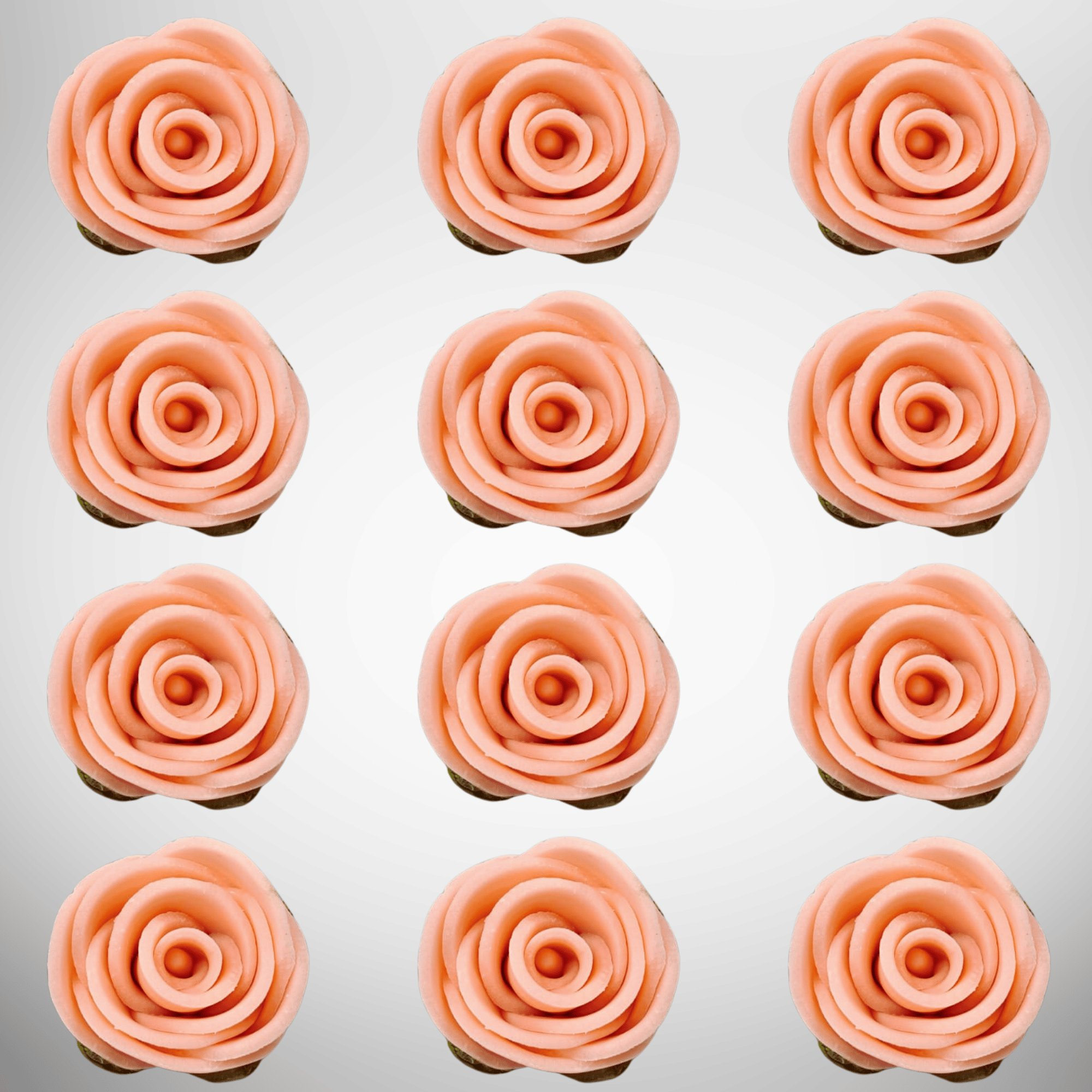 sugar roses for cake cupcake decoration peach 120 gms