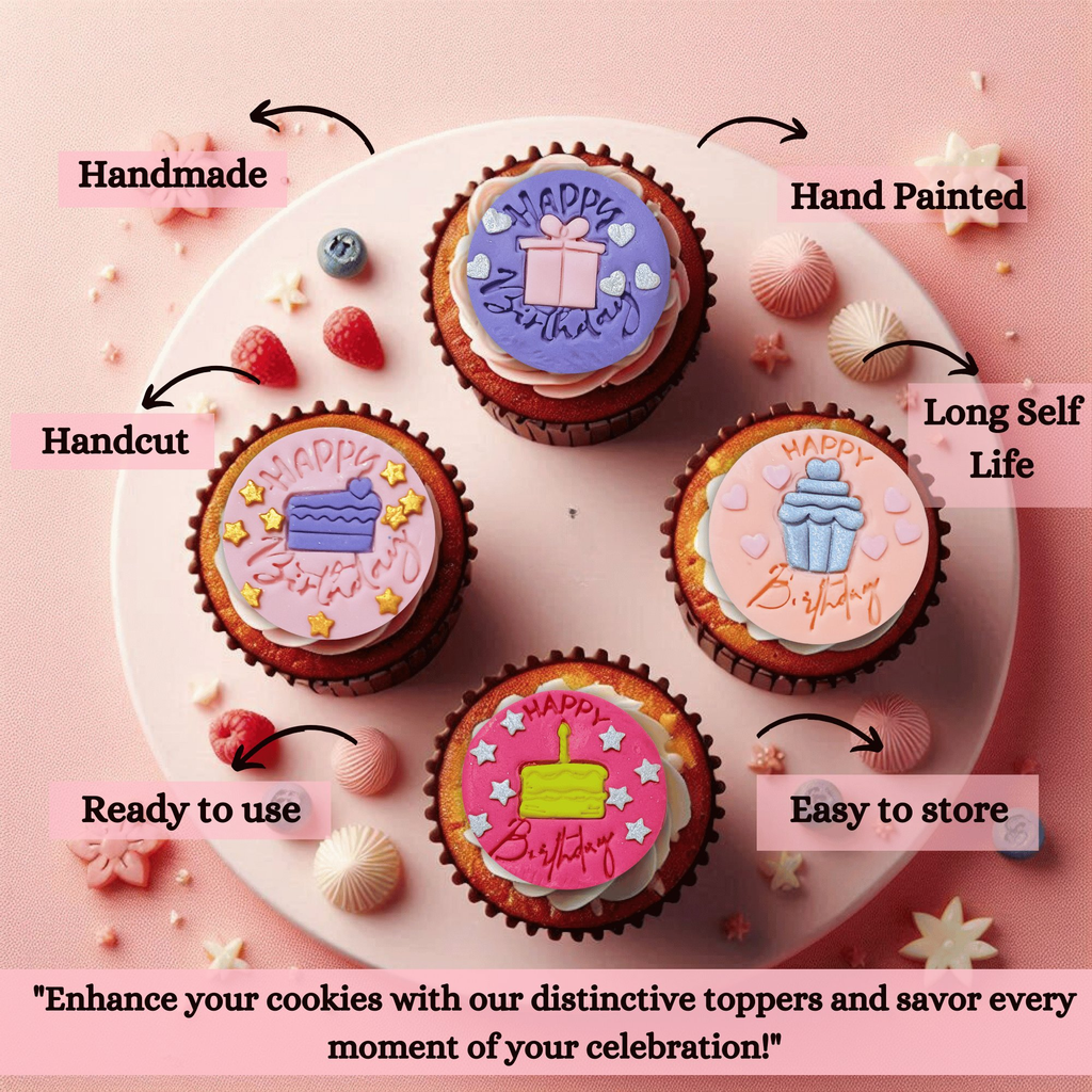 confect celebration toppers for cakes cupcakes celebration cupcake topper celebration toppers 100gms ct 04