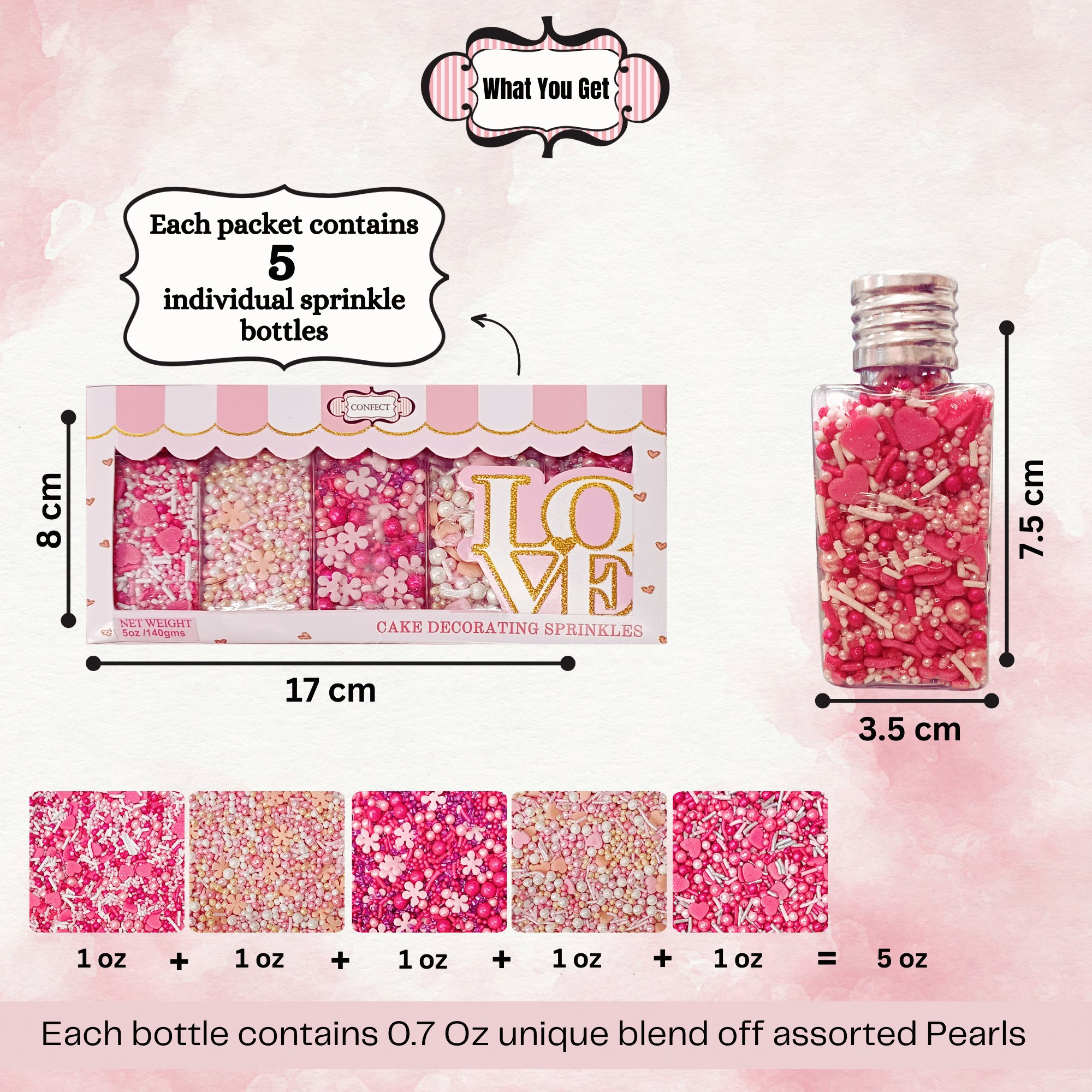 valentine sprinkles vs multipack 14 100 gms