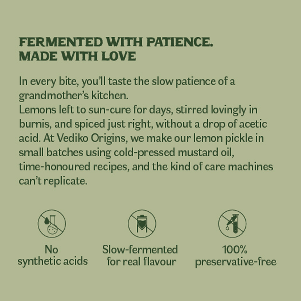 Vediko Origins Lemon Pickle