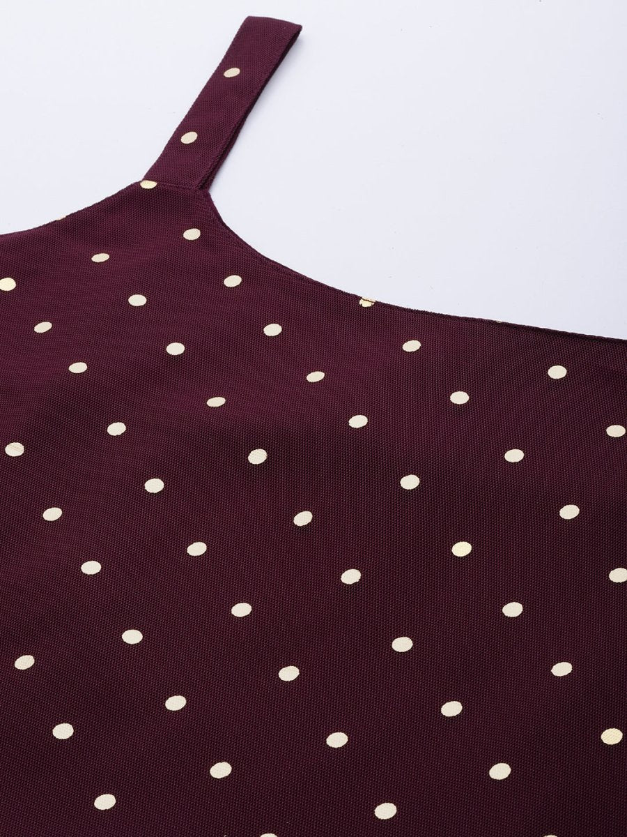 Ahalyaa Geometric Printed Net Tunic With Lace Inserts