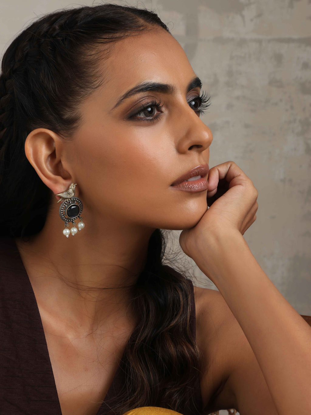 trueBrowns Silver Gold Tone Bird Stud Earrings - Distacart
